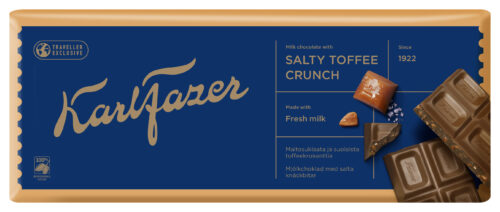 Fazer Karl Fazer Salty Toffee Crunch Chocolate Tablet 250 g