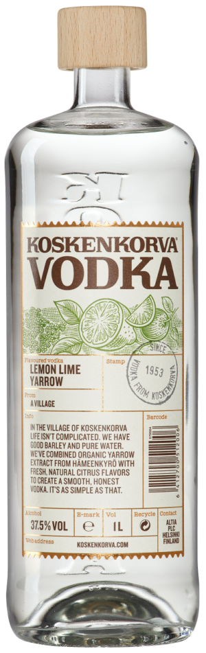 Koskenkorva Lemon Lime Yarrow 100 cl