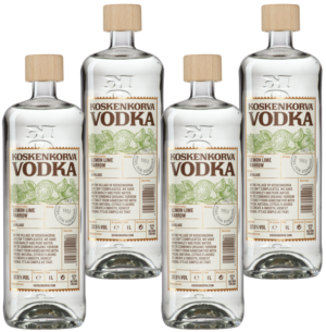 Koskenkorva Lemon Lime Yarrow 4x100 cl