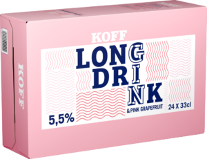 Koff Long Drink Pink Grapefruit 24x33 cl